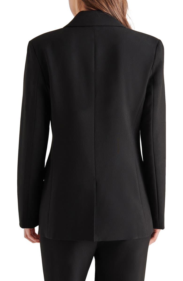 Steve Madden Misha Sequin Trim Satin Blazer | Nordstrom