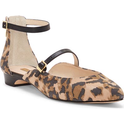Louise Et Cie Claire Ankle Strap Flat, Brown