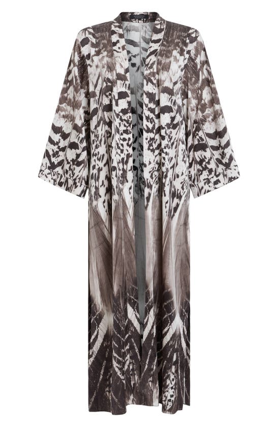Allsaints Carine Sienna Longline Printed Kimono In White