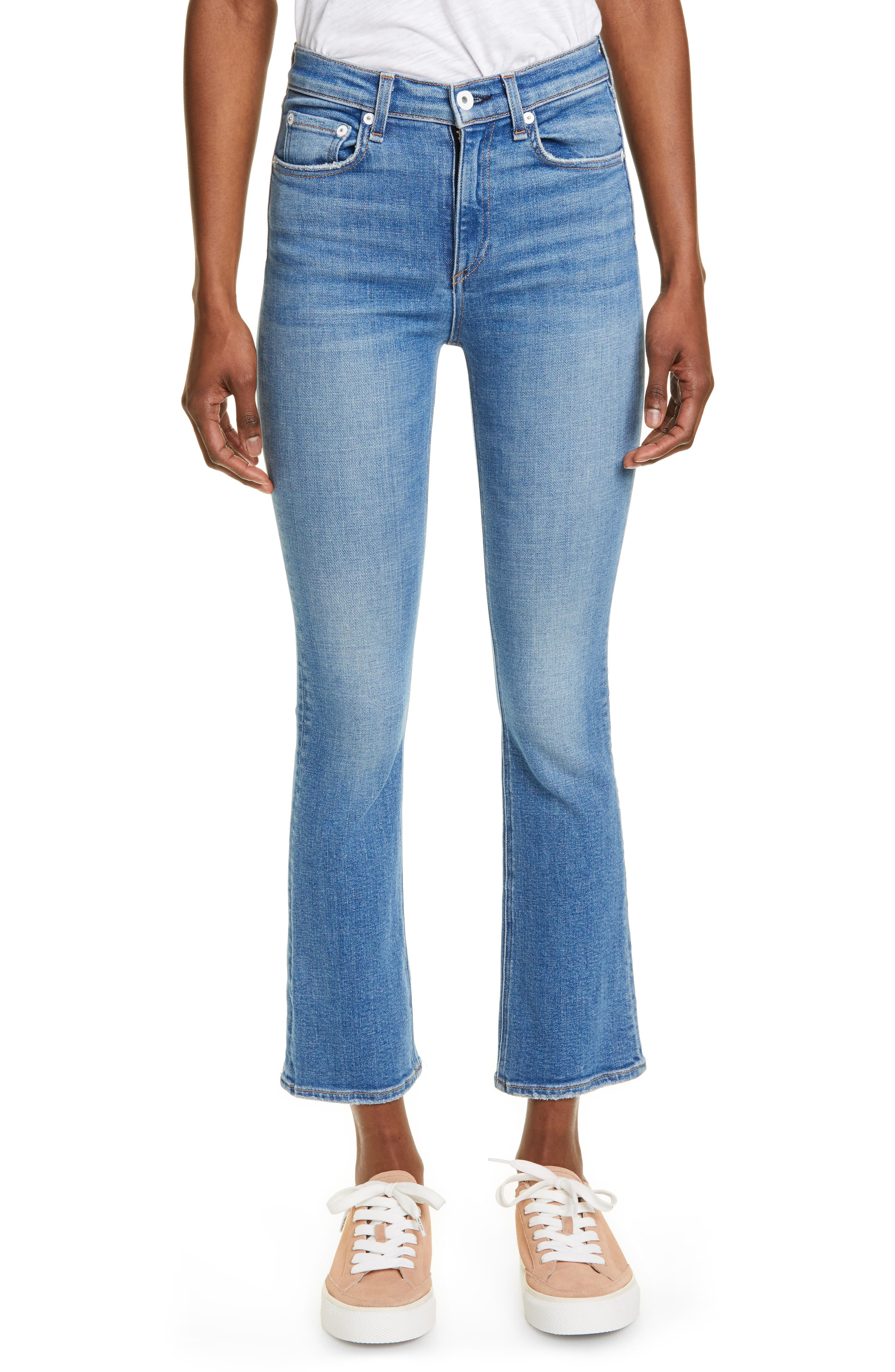 nina high rise ankle flare