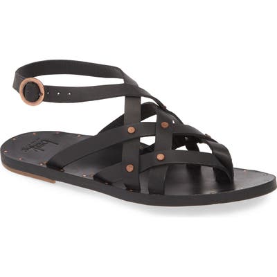 Beek Merlin Strappy Studded Thong Sandal, Black