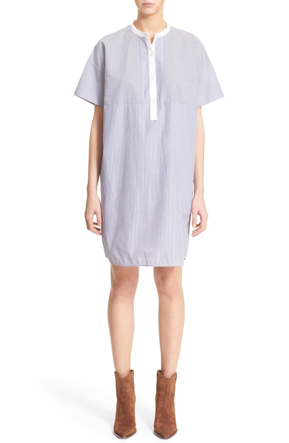 Vince Cotton Poplin Shift Dress Nordstrom