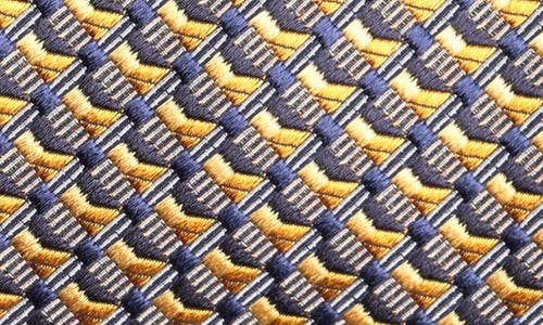 Shop Brioni Geometric Silk Tie In Yellow