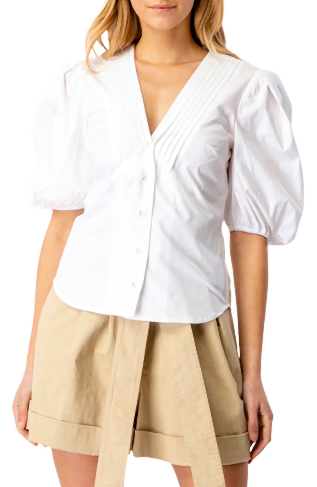 white bardot shirt top