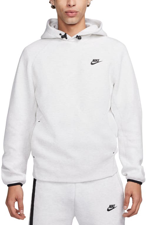 Shop Nike Tech Fleece Pullover Hoodie In Birch Heather/black