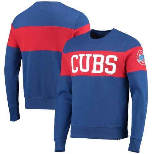 Men's '47 Royal Chicago Cubs Interstate Pullover Sweatshirt