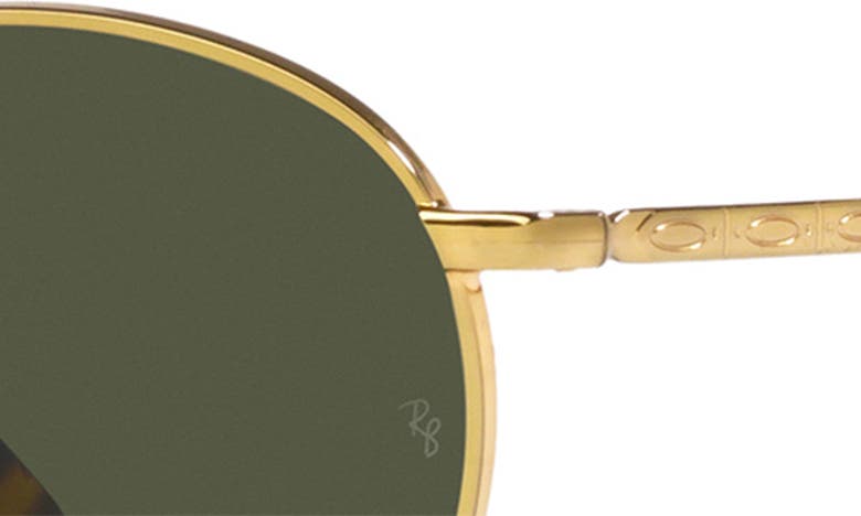 Shop Ray Ban Ray-ban New Round 53mm Phantos Sunglasses In Yellow Gold