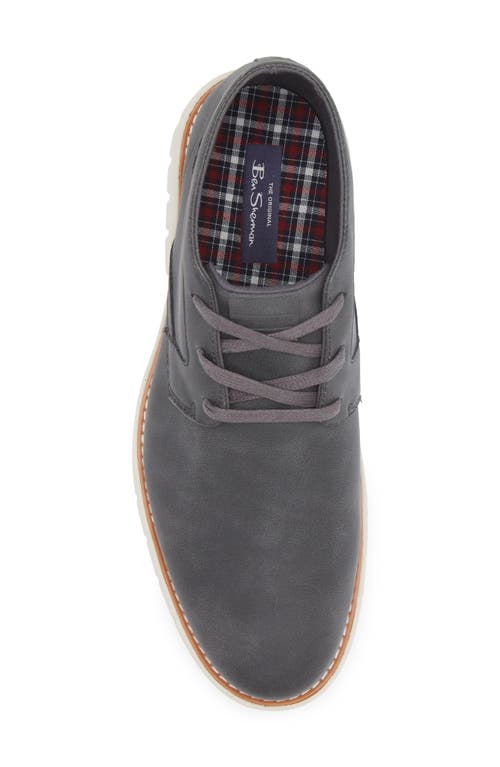 Ben Sherman Whitby Chukka Boot In Dark Charcoal/whisper White