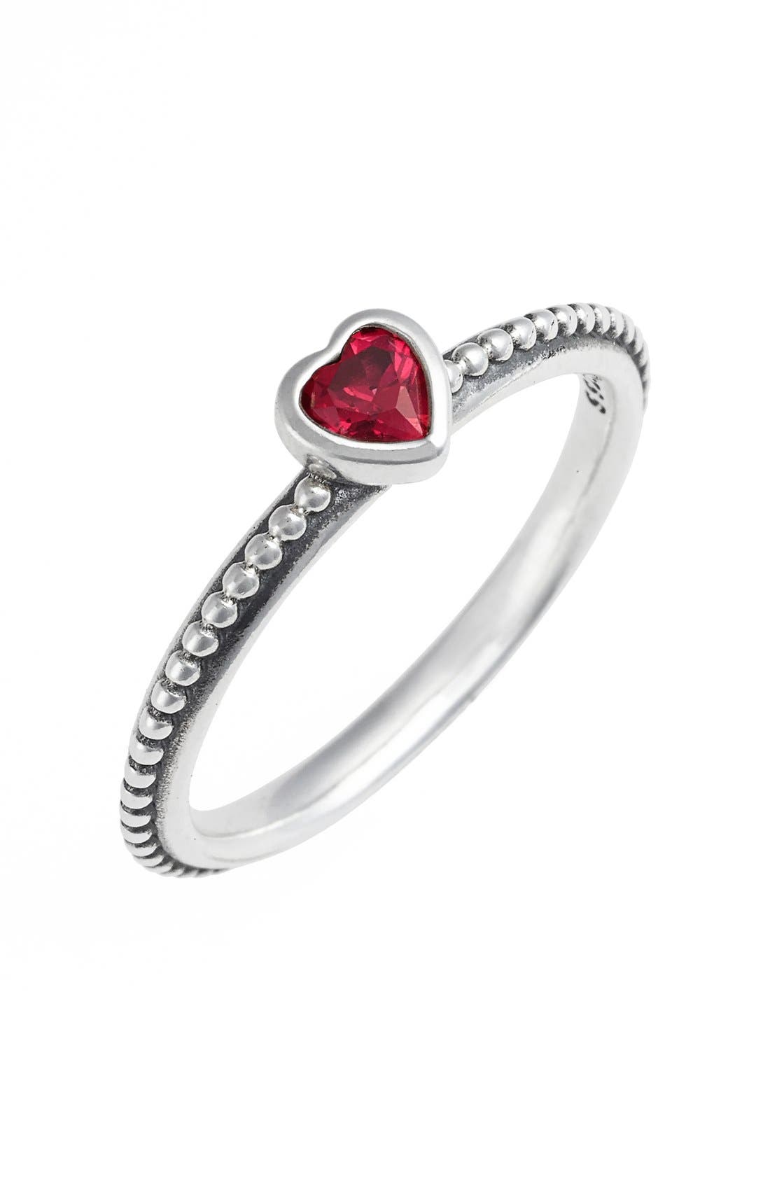 PANDORA 'One Love' Stackable Heart Ring Nordstrom