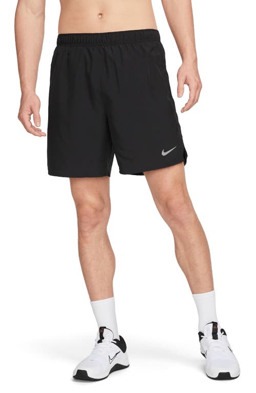 Nike Dri-fit Challenger Athletic Shorts In Black/reflective Silv