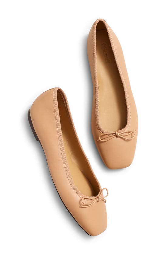 Shop Madewell The Anelise Ballet Flat In Warm Sand