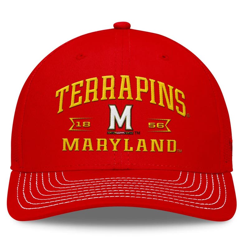 Shop Top Of The World Red Maryland Terrapins Carson Trucker Adjustable Hat