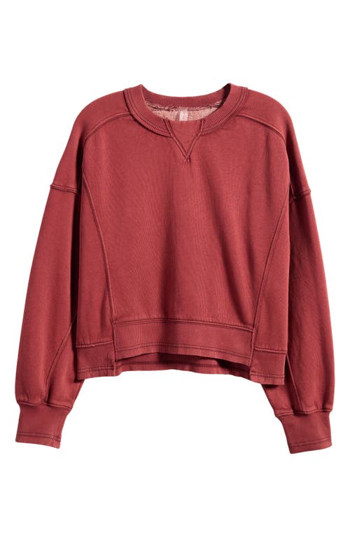 Free People Fp Movement Intercept Cotton Blend Sweatshirt In Nutshell