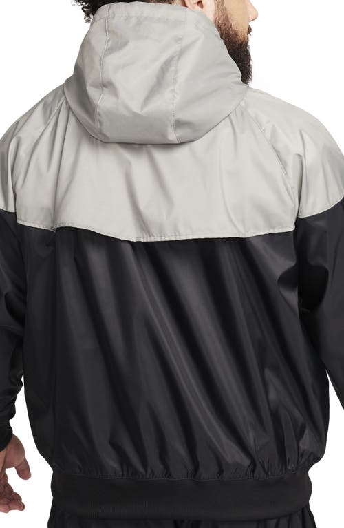 Shop Nike Sportswear Windrunner Jacket In Black/dark Stucco