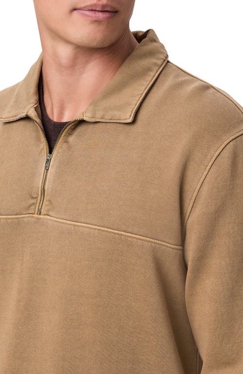 Shop Paige Davion Quarter Zip Pullover In Vintage Dried Tobacco