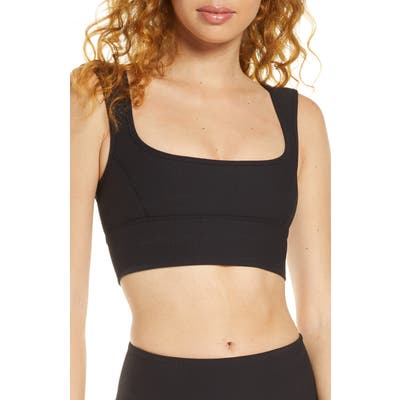 Free People Fp Movement Ride With Me Sports Bra, Black