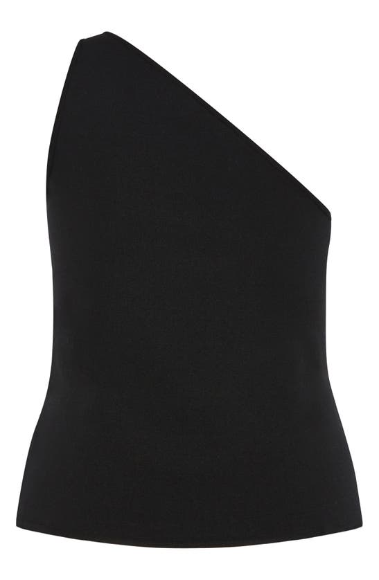 Shop City Chic Louisa One-shoulder Top In Black