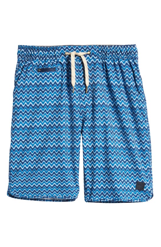 Vintage 1946 Windjammer Zigzag Print Hybrid Shorts In Zig Zag Print