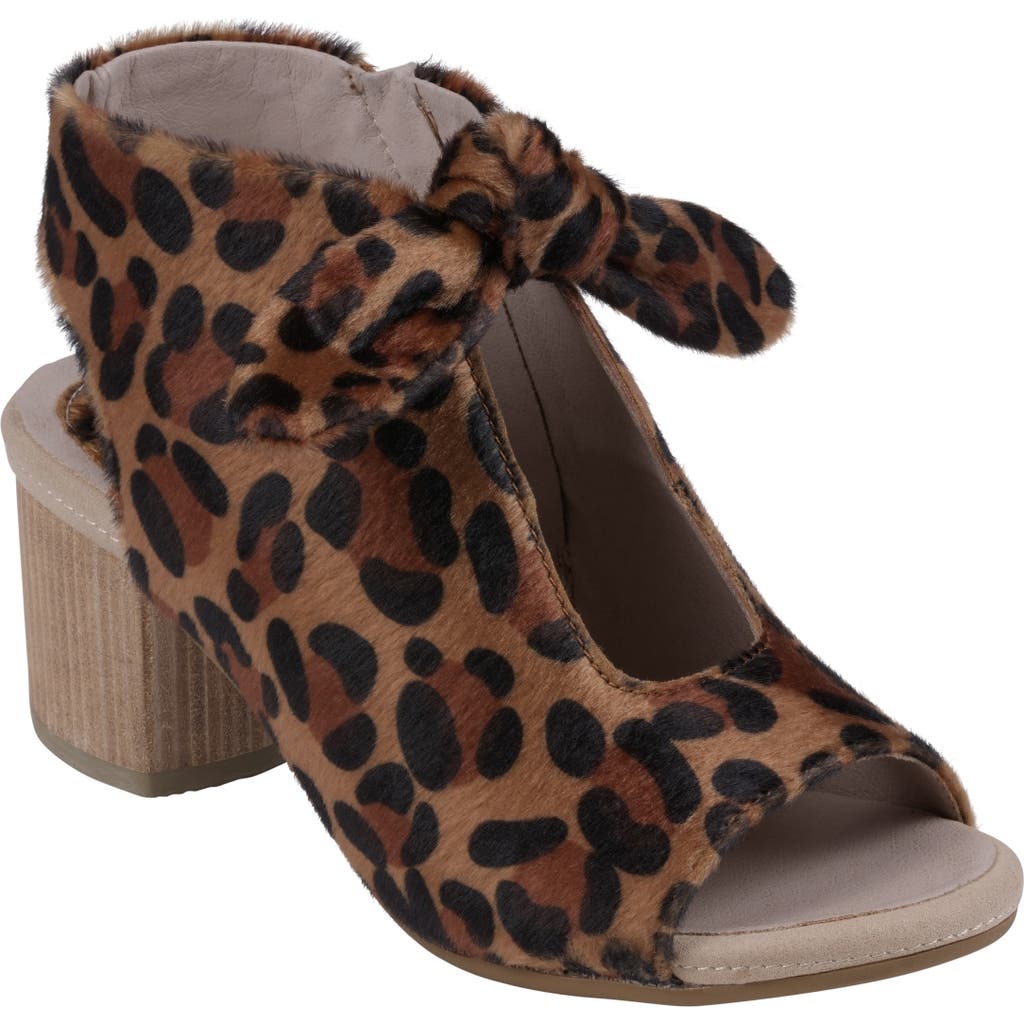 Good Choice New York Kimora Bow Block Heel Bootie In Leopard