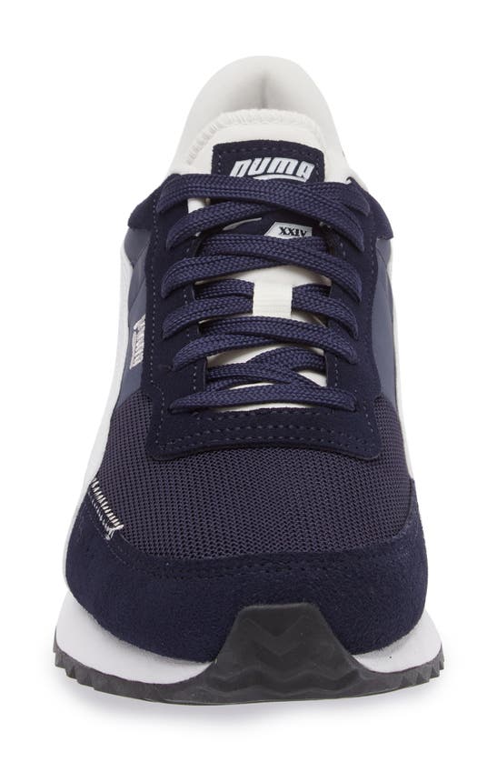 Shop Puma Road Rider Sneaker In  Navy- White