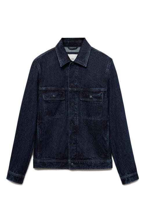 Mango Denim Jacket In Blue