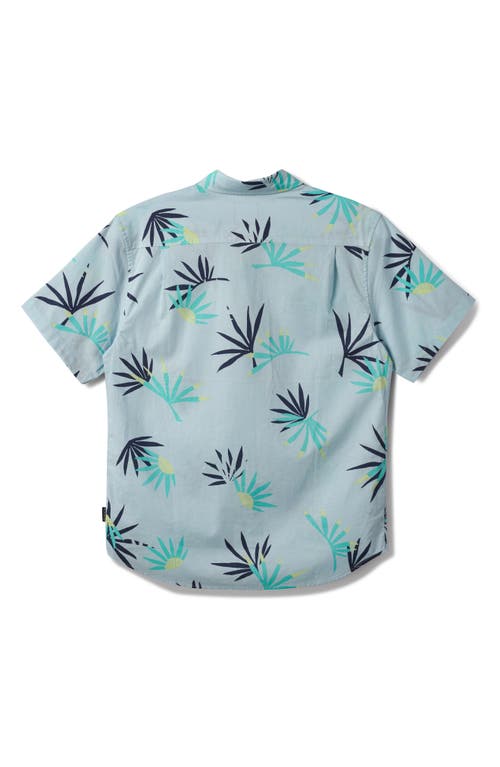 Shop Quiksilver Apero Classic Fit Print Short Sleeve Button-up Shirt In Ice Flow Apero Classics Ss