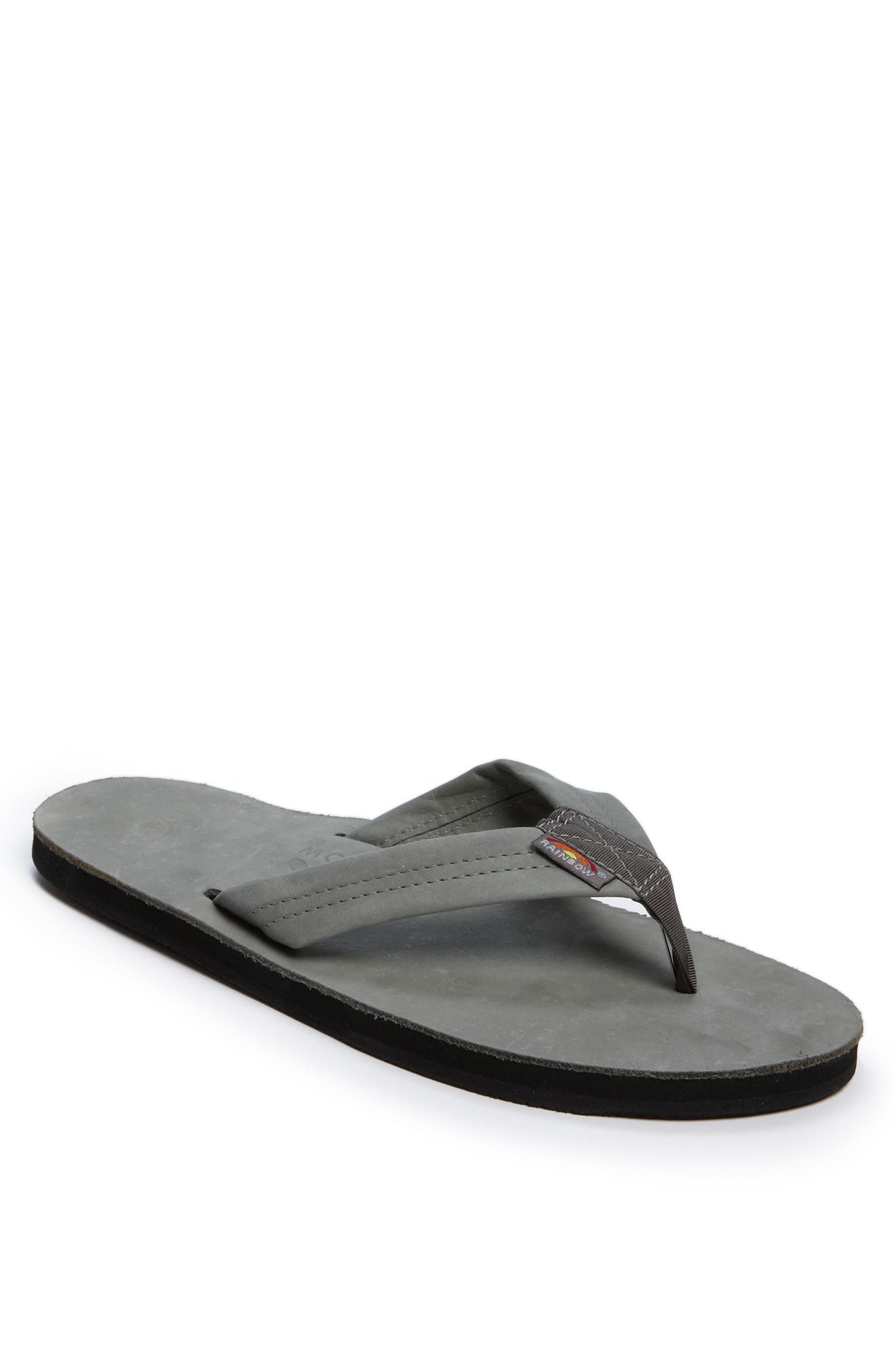 grey flip flops mens