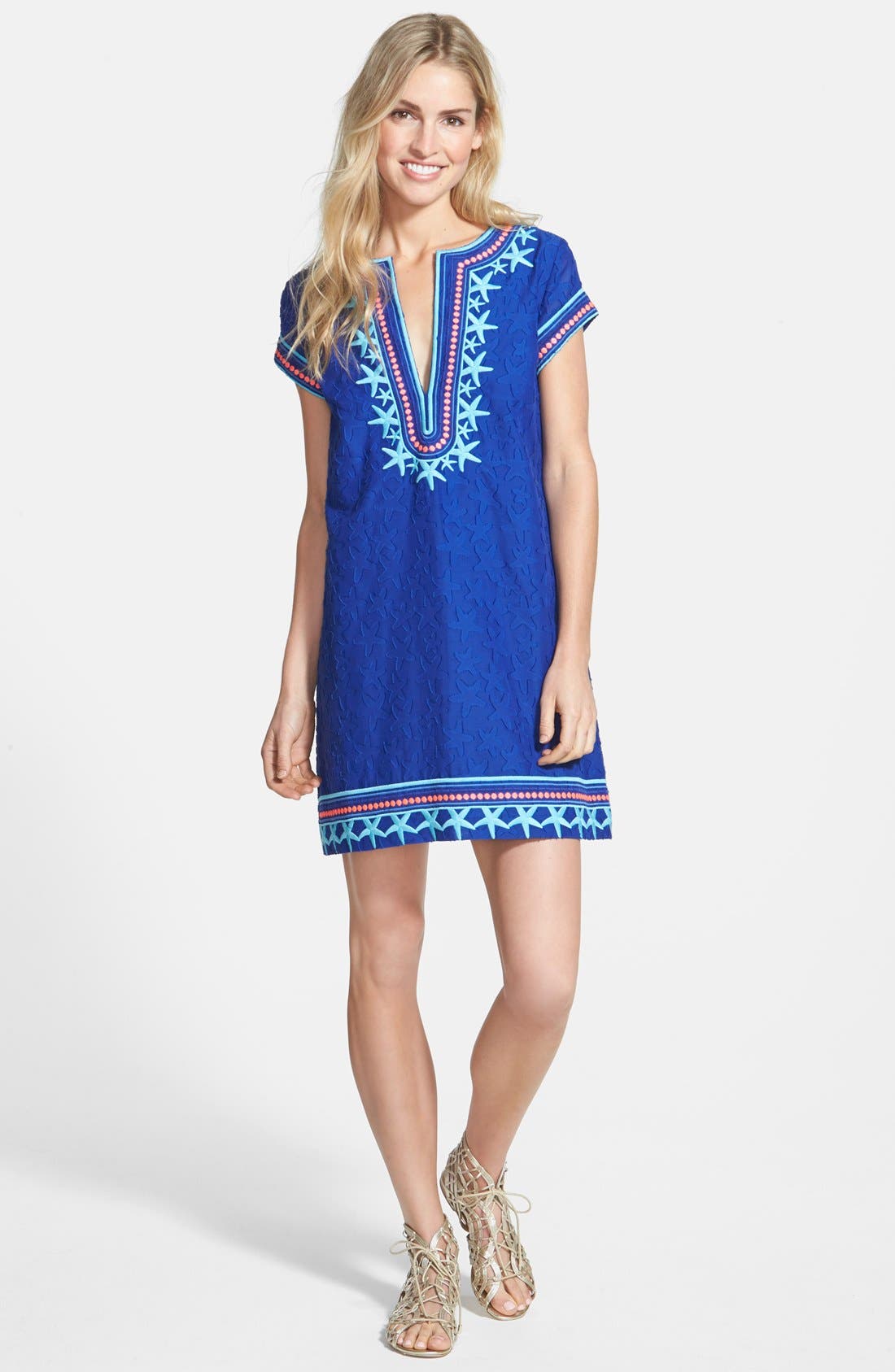 Vineyard Vines Embroidered Starfish Tunic Dress Nordstrom