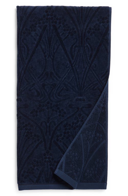 Liberty London Ianthe Cotton Bath Towel in Navy at Nordstrom