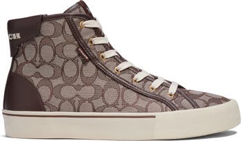 COACH Skate Signature Jacquard High Top Sneaker (Men)