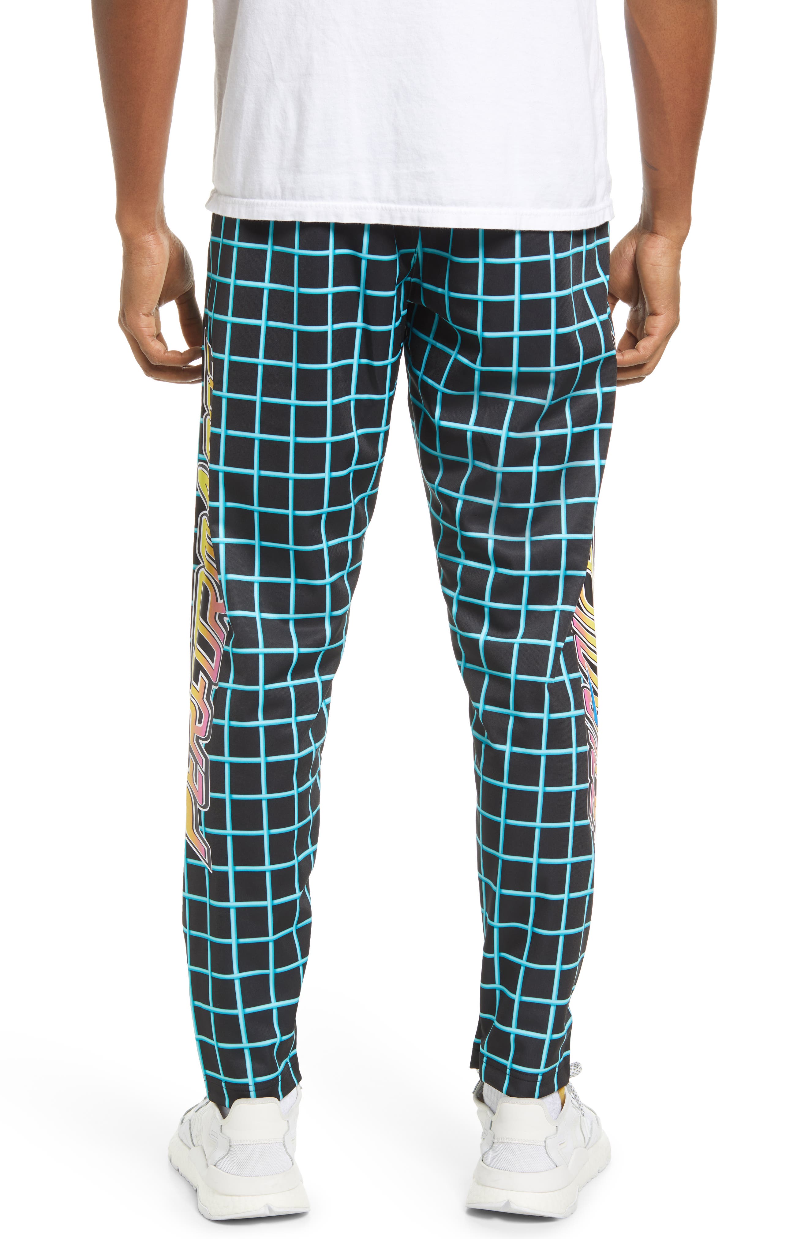 mens adidas plaid track pants