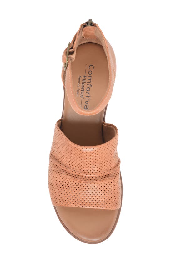 Shop Comfortiva Newnan Ankle Strap Sandal In Luggage