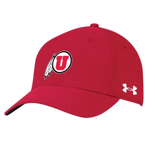 Men's Under Armour Red Utah Utes Airvent Performance Flex Hat