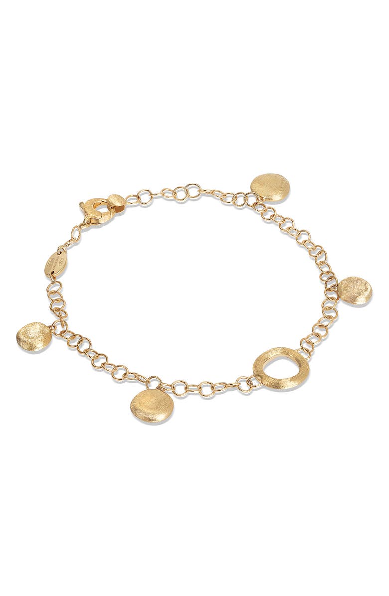 MARCO BICEGO Fine Jewelry Jaipur Coin & Link Station Bracelet, Main, color, YELLOW