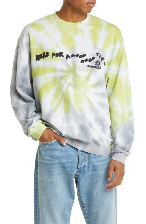 ASOS DESIGN Unisex Oversize Cotton Sweatshirt in Medium Green