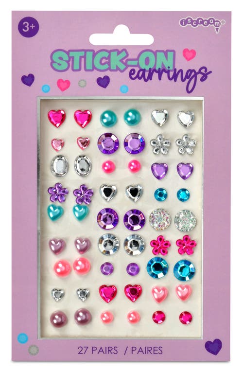 Iscream Kids' Assorted Stick-on Earrings In Multi
