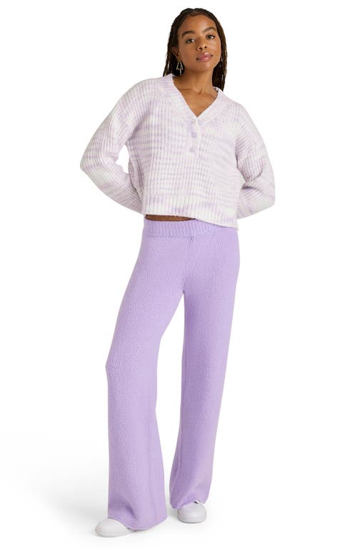 Shop Florence By Mills V-neck Crop Sweater In Soft Millie Lavender