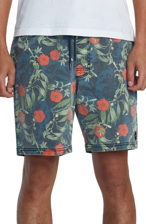 Escape Cotton Shorts in Moody Blue