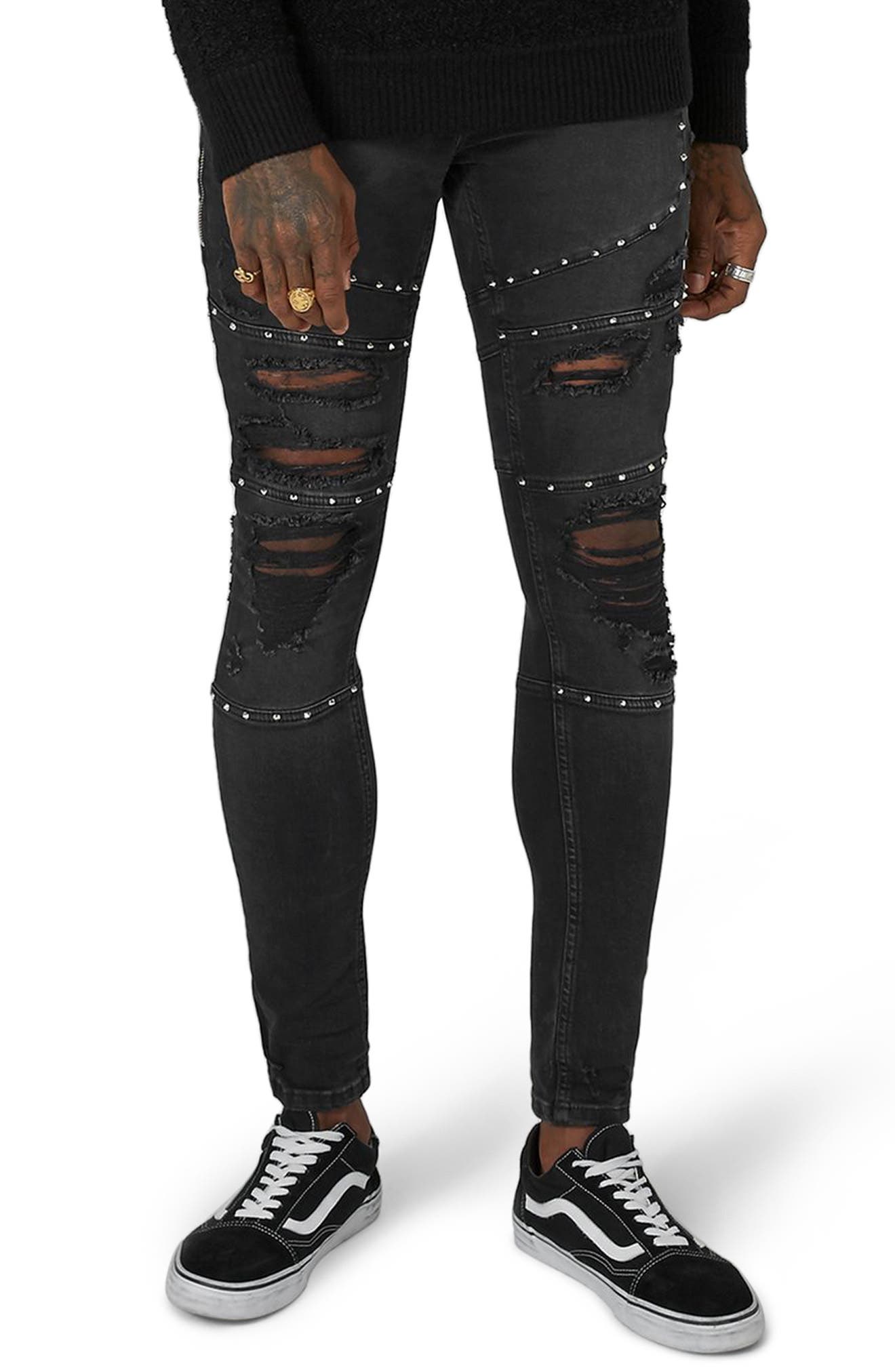 topman biker jeans