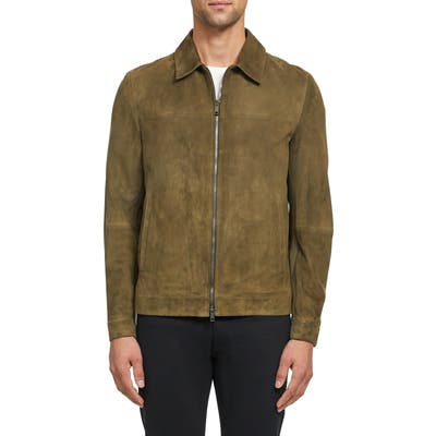 Theory Roscoe Radic Suede Jacket, Brown