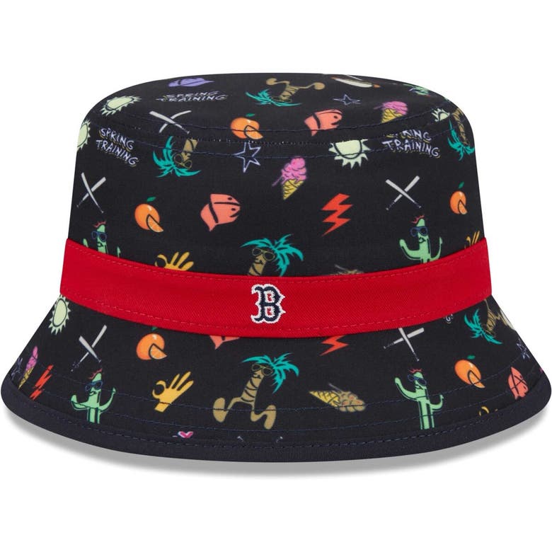 Shop New Era Toddler  Navy Boston Red Sox Spring Training Icon Bucket Hat