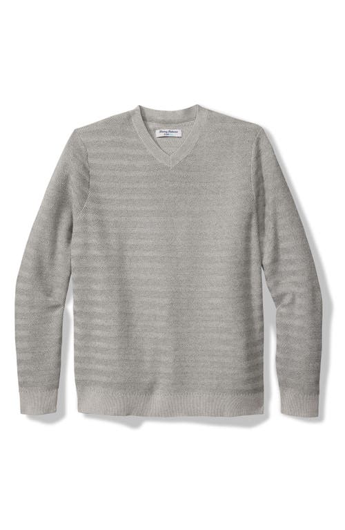 Shop Tommy Bahama Coolside Course Islandzone® Sweater In Grey Heather