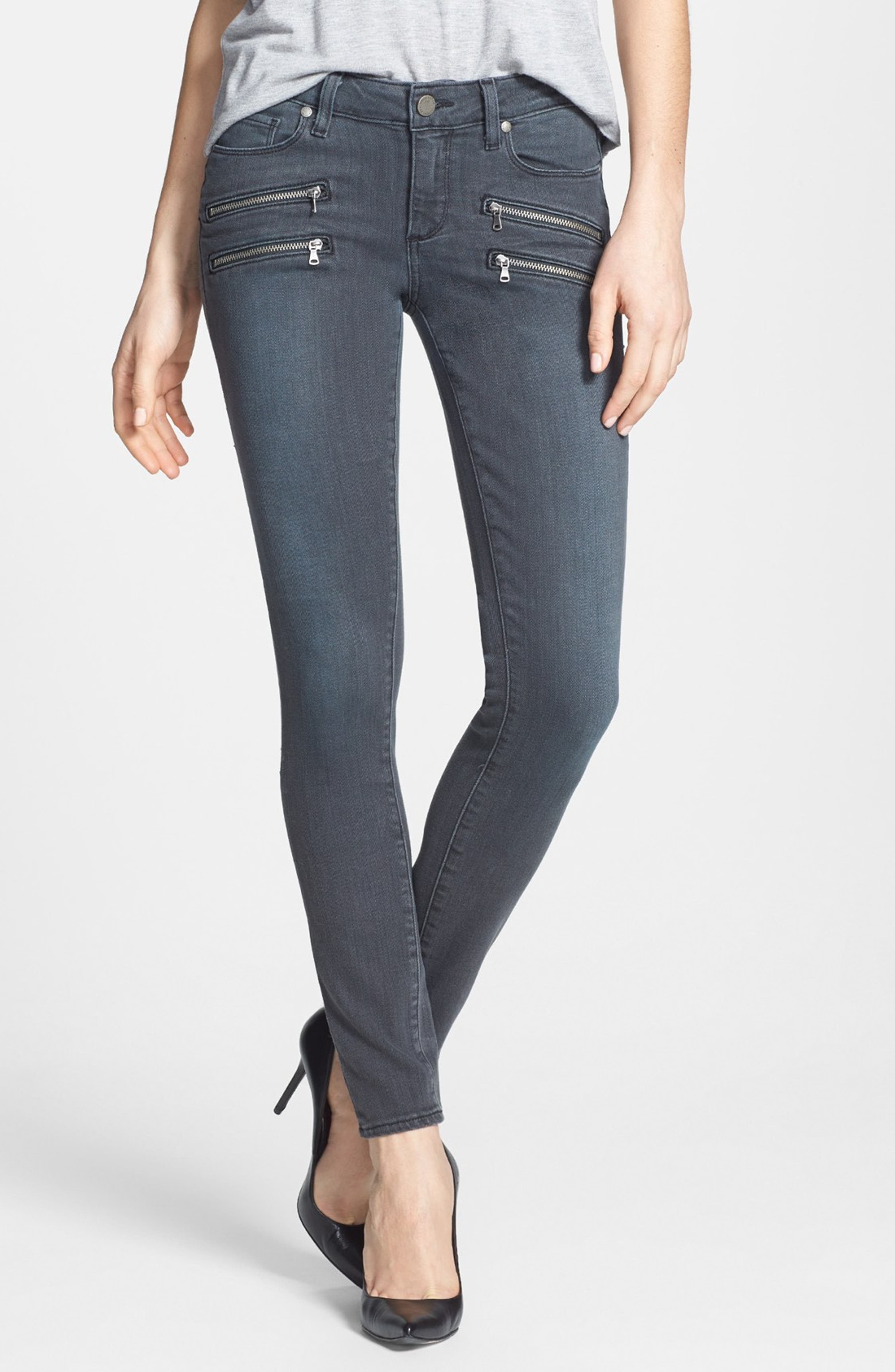 Paige Denim 'Edgemont' Zip Pockets Ultra Skinny Jeans (Atwater) Nordstrom