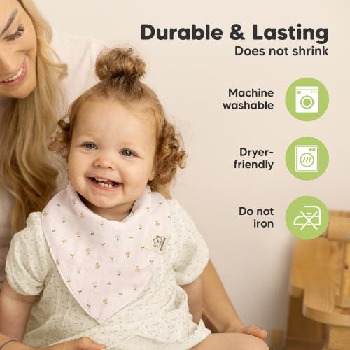 Keababies 8-pack Lumi Muslin Bandana Bibs In Wild Bloom