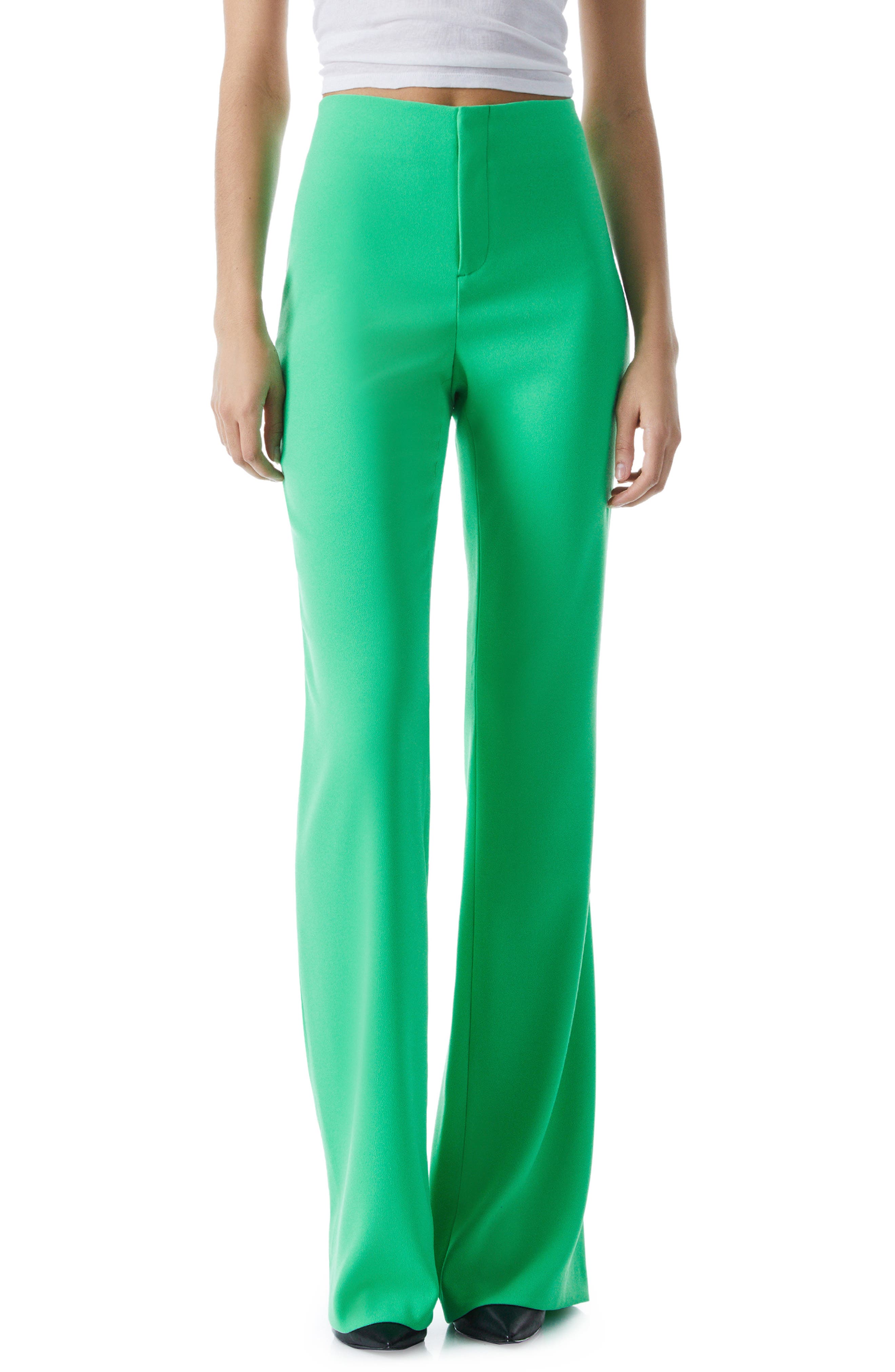 alice and olivia green pants