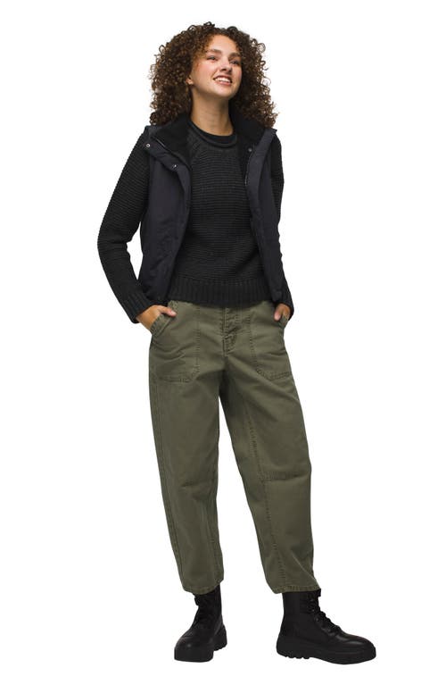 Prana Encinitas Quilted Vest In Charcoal