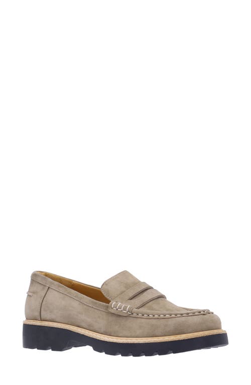 Shop L'amour Des Pieds Yolandi Penny Loafer In Dark Taupe