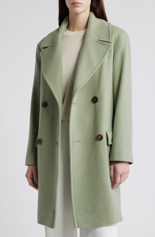 Shop Fleurette Juliet Double Breasted Wool Coat In Mojito