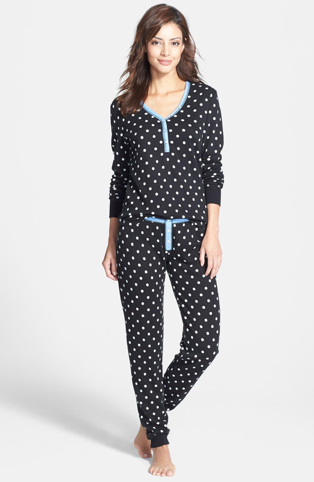 PJ Salvage Long Sleeve Thermal Pajamas Nordstrom
