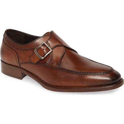 Johnston & Murphy Cormac Monk Strap Shoe, Brown